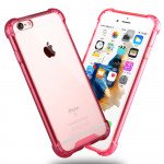 Wholesale iPhone 8 Plus / 7 Plus Crystal Clear Hybrid Case (Hot Pink)